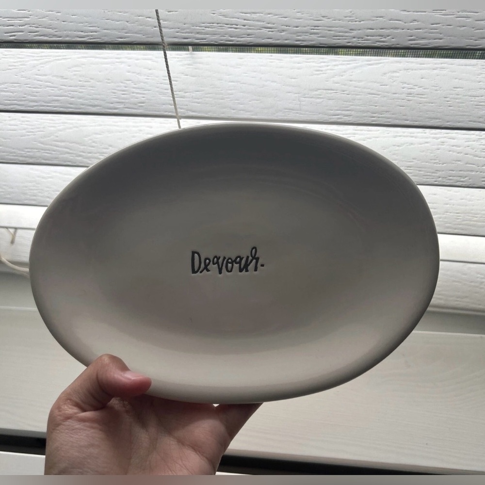 Rae Dunn Artisan Collection Oval Plates (set of 6)